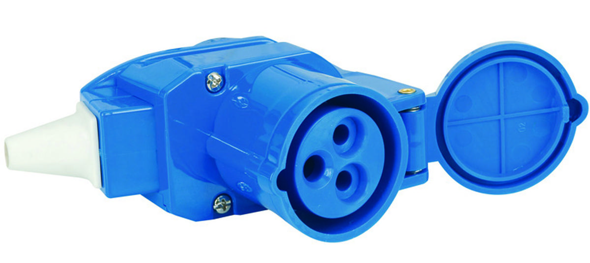 Presa Rosi Mobile Industriale A Squadra 90&deg; Con Presa Schuko 16A 2P T